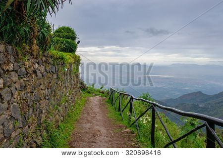 Nature View With Leading Path Amazing Landscape Image Taken At Kodaikanal Tamilnadu India From Top O