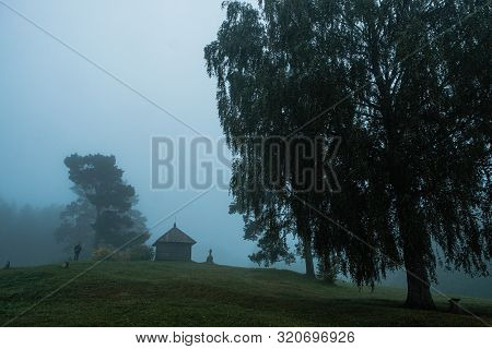 The Ancient Site Of Savkino, One Of The Famous Russian Poet Alexander Pushkin Favorite Places.