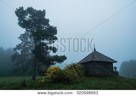 The Ancient Site Of Savkino, One Of The Famous Russian Poet Alexander Pushkin Favorite Places.