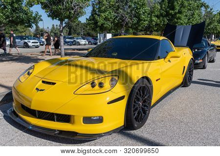 Chevrolet Corvette On Display During Supercar Sunday Event.