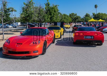 Chevrolet Corvette On Display During Supercar Sunday Event.