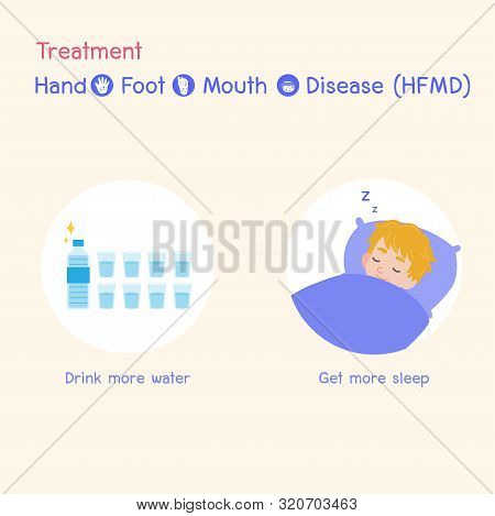 Treatment, Children Infected And Health, Baby And Child Have A Hand Foot Mouth Disease, Hfmd In Rain
