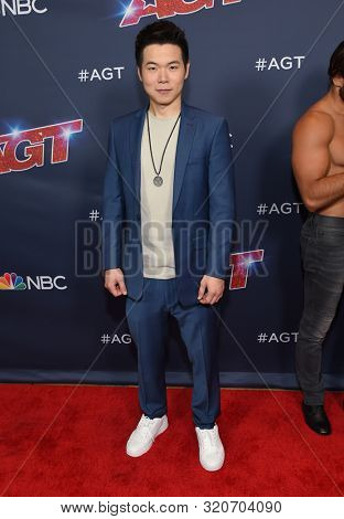 LOS ANGELES - SEP 03:  Eric Chien arrives for 'America's Got Talent' Semi Finals on September 03, 2019 in Hollywood, CA                