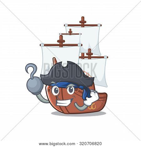 Pirate Pirate Ship Isolated With The Cartoon