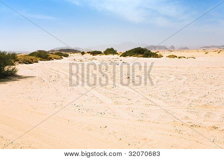 Hiekka Haze Wadi Rum jälkiruoka