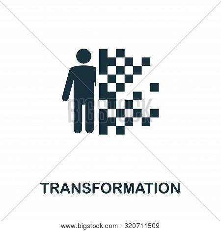 Transformation Icon Symbol. Creative Sign From Biotechnology Icons Collection. Filled Flat Transform