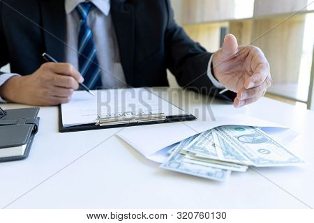 The Officer Or Business Man Had Bribe