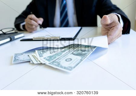 The Officer Or Business Man Had Bribe