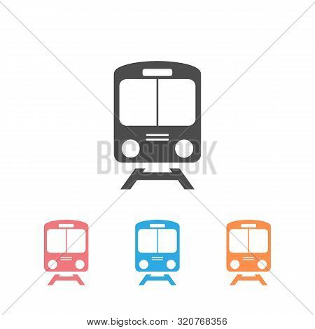 Train Icon Set Symbol Vector On White Background