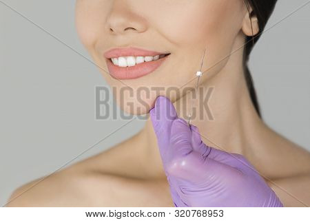 Aesthetic Face Surgery, Cosmetic Technique, Mesothreads Lifting And Contouring Face