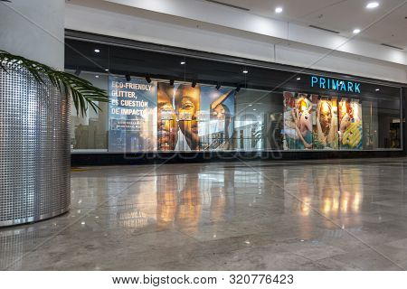 Alicante, Spain, 18 June, 2019: Primark Store Showcase In Shopping Centre The Gran Via Alicante, Spa
