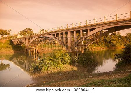 Cambodia Battambang Old Bridge