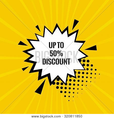 Special Offer Final Sale Banner With On Yellow Abstract Background, Up To 70% Off. Vector Illustrati