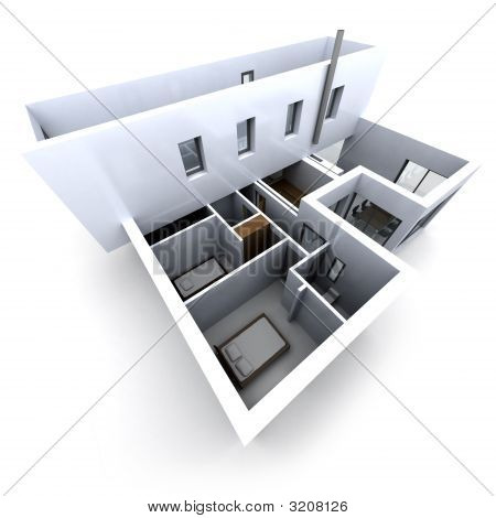 Bianco modello architettonico