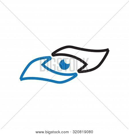 Abstract Eye Graphic Design Template Vector Isolated