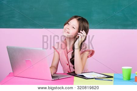 Watching Video Lessons. Online School. Online Schooling. Distant Education. Pupil Study Digital Tech