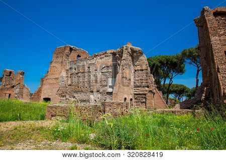 Ruins Of The Palace Of Septimius Severus Or Domus Severiana On The Palatine Hill