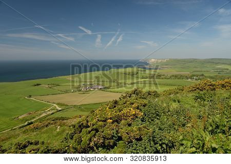 View From Swyre Head Ridge Over Kimmeridge Bay On The Dorset Coast