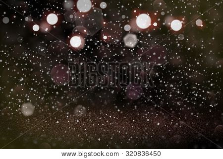 Wonderful Shiny Abstract Background Glitter Lights With Sparks Fly Defocused Bokeh - Festal Mockup T