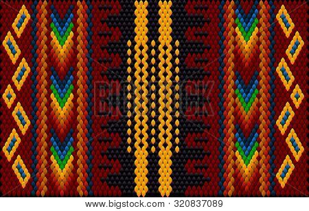 The Traditional Ornament Of The Inhabitants Of The East, The Arab World, In Which Rich Colors Attrac