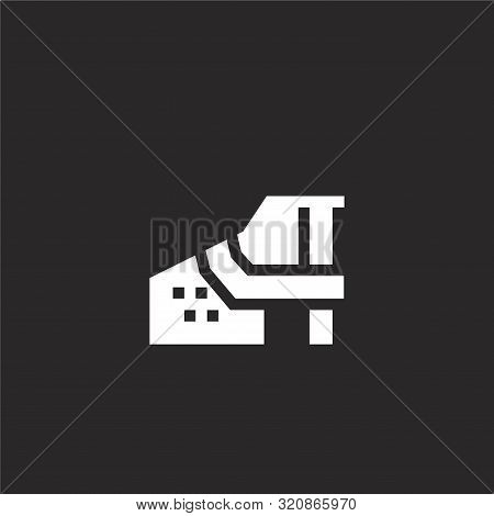 Muzzle Icon. Muzzle Icon Vector Flat Illustration For Graphic And Web Design Isolated On Black Backg