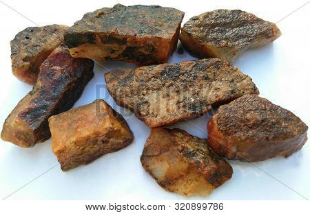 Oxidized Quartz Crystals Gold Bearing Material, Locality, Zaighi, Pakistan.