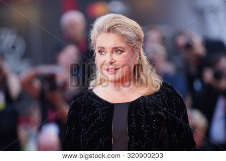 Catherine Deneuve at the 76 Venice International Film Festival 2019. Joker red carpet. Venice (Italy), August 31th, 2019                                