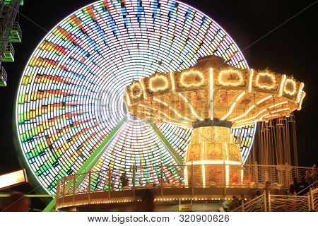 Wildwood N.J/USA/Sept. 3, 2019: Moreyâs Pier in Wildwood New Jersey who just celebrated their 50th year in operation , is now only opened for weekends as summer drew to a end. 