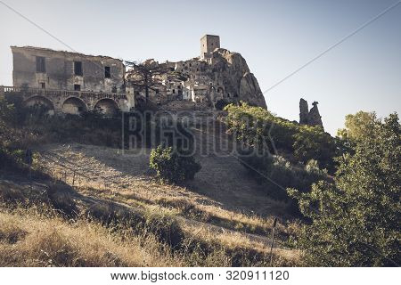 Craco, Abandoned Ghost Town In Basilicata - Italy