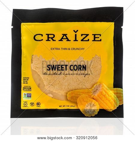 Wnneconne, Wi - 3 September 2019:  A Package Of Craize Sweet Corn Toasted Corn Crisps On An Isolated
