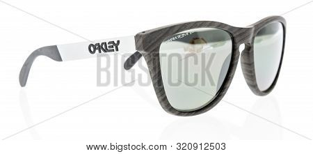 Wnneconne, Wi - 4 September 2019:  A Pair Of Oakley Polarized Sunglasses On An Isolated Background.