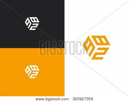 Combination Number, Stylish Vector Emblem For Design