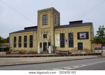 Roskilde, Denmark - July 19, 2019: Roskilde Gasworks Building, A Former Gasworks In Roskilde, Denmar