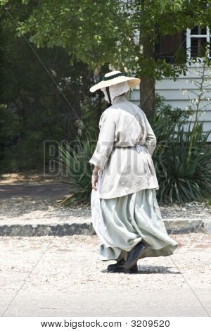 Storico Interpretor In abbigliamento coloniale