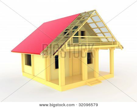 Pieni puutalo, Terassi ja parveke