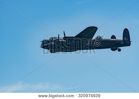 Clacton   United Kingdom 23 August  2019  -: Battle Of Britain Memorial Flight Lancaster Bomber At C
