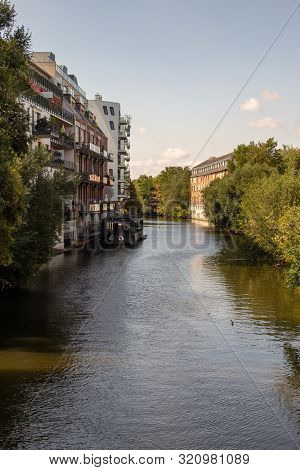 Picture From The River Elster In The Near From Karl Heine Canal.this Is A Beautiful Way For Waterspo
