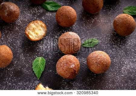 Tasty Cottage Cheese Donuts With Sugar Powder