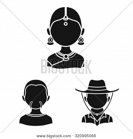 Vector Design Of Person And Culture Icon. Set Of Person And Race Stock Vector Illustration.