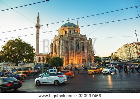 Istanbul, Turkey: Pertevniyal Valide Sultan Mosque, Also Known As Aksaray Valide Mosque, In Laleli, 