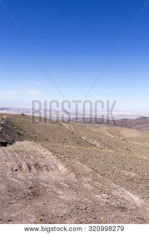 A Desert View From Panamericana, Route 5, Chile