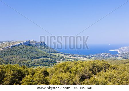 näkymä La Ciotat bay, Provence, Ranska