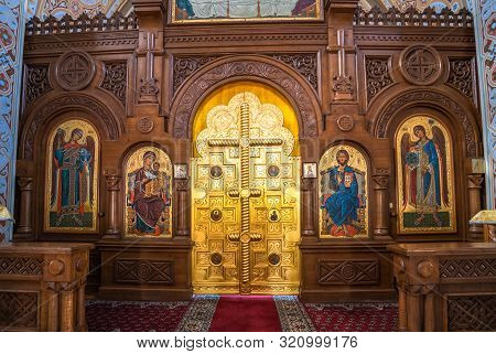 Foros. Crimea - June 9. 2019. Iconostasis Of Church Of The Resurrection