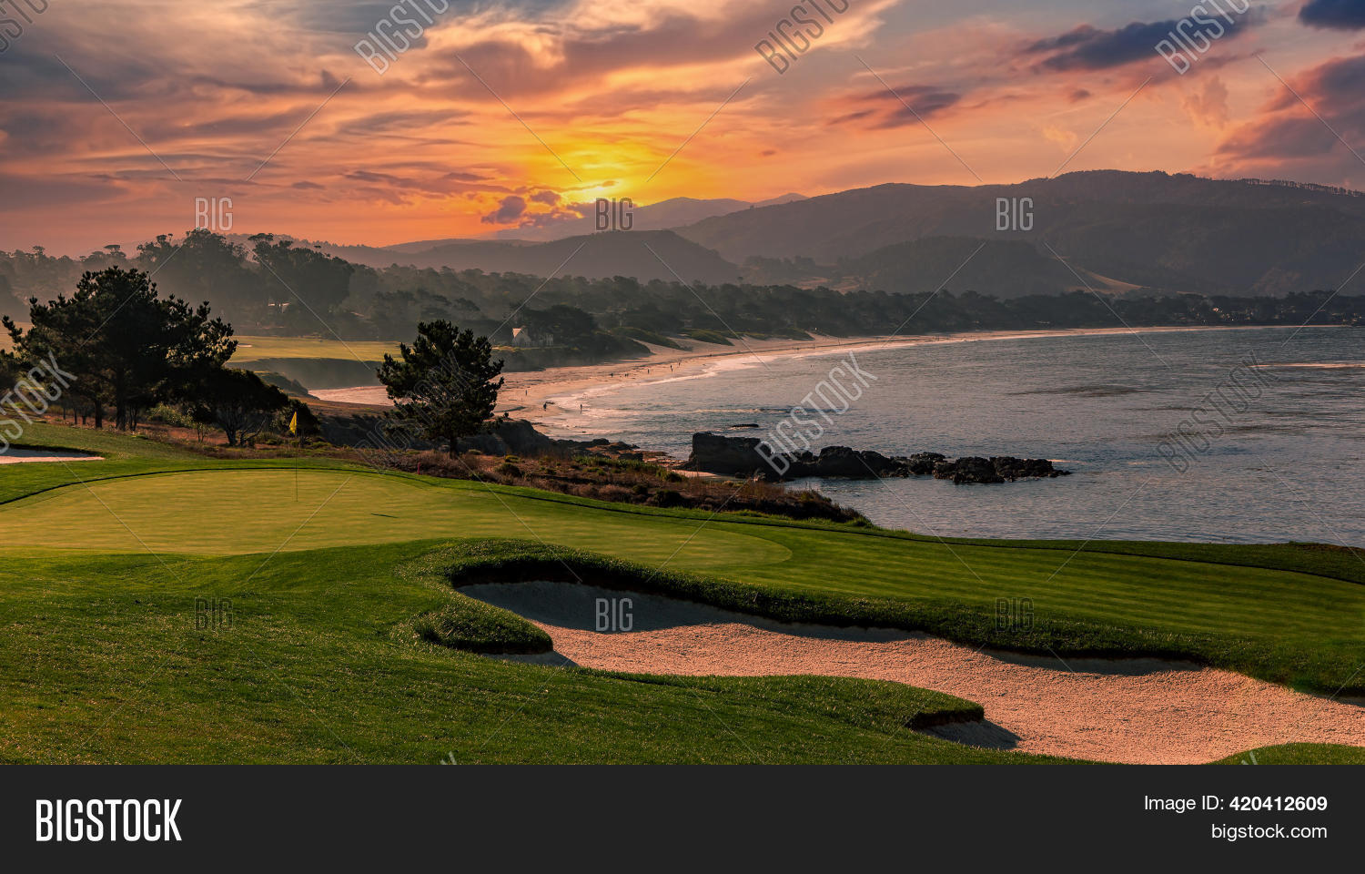 Golf Course Ocean Image & Photo (Free Trial) Bigstock