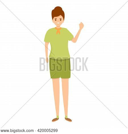 Scouting Teacher Icon. Cartoon Of Scouting Teacher Vector Icon For Web Design Isolated On White Back