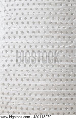Close-up On Paper Perforated Lampshade As Background