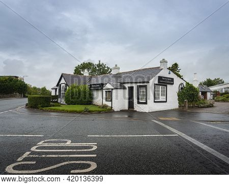 Gretna Green, Scotland, Uk, August 2020 - The Blacksmiths Shop Wedding Venue In The Village Of Gretn