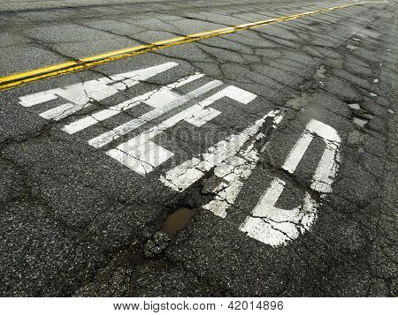grobe Weg in die Zukunft
