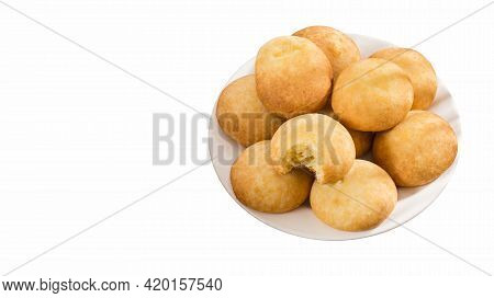 Delicious Colombian Almojabanas - Traditional Cuisine. Text Space