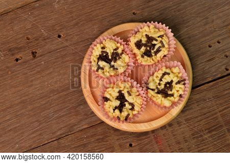 Malaysian Traditional Food Called As Kuih Raya Sarang Semut Served During Eid' Fitri.